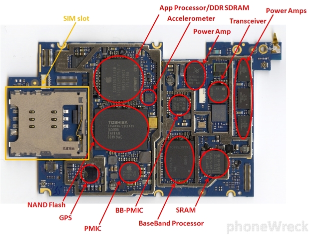 iPhone 3GS logic board